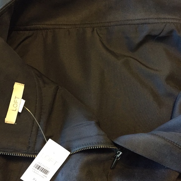 LOFT navy faux suede skirt - Picture 6 of 7